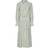 Y.A.S Tie Waist Maxi Shirt Dress - Green/Cream Stripe