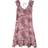 Bershka Frill Detail Tie Back Mini Dress - Pink Paisley