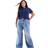 ASOS Curve Jeans Med Vida Ben - Mellanblå