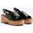 River Island Cross Strap Sling Back Wedge Sandals - Black