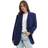 Stradivarius Oversized Blazer - Marineblå