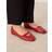 New Look Key Hole Ballet Flat - Red