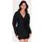 PrettyLittleThing Knitted Tailored Hook And Eye Cardigan - Black