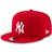 New Era Mens York Yankees Scarlet Red 9Fifty Adjustable Snapback