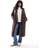 Threadbare Maxi Puffer Coat With Hood - Brown