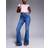 ASOS DESIGN Super Stretch Flare Jeans - Dark Mid Blue