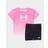 Under Armour Girls' Lock Up T-Shirt Shorts Set - Pink