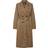 Pieces Belted Trench Coat Lentil - Brown