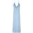 Bershka Cowl Neck Lace Overlay Maxi Dress - Baby Blue