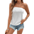 Shein Simple Burned-Out Floral Pattern Tube Top - White