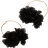 Shein pcsSet Style Black Floral Fabric Earrings Suitable For Womens Parties And Holiday Gifts