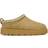 XY London 'Zoe' Aztec Faux Fur Slip On Micro Slippers Light Tan