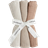 H&M Baby 3-pack liten klut i musselin Brun size: 40x40