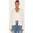 PrettyLittleThing Cream Deep Cuff Button Cardigan - White