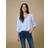 JDY Loose Fit Blouse With Textured Details - Light Blue