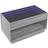 vidaXL med Infinity LEDs 90 x 50 x 50 cm Soffbord 50x90cm