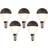 Luedd Set of 5 E14 Dimmable Led Filament Bulb P45 Black 300LM 2700K