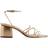Mango Heeled Sandal With Crossed Straps - Gold