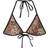 Bershka Bikinioverdel Med Leopardprint - Beige/Brun/Sort