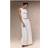 PrettyLittleThing Woven Pleated Midaxi Skirt - White