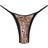 Bershka Contrast Trim Bikini Bottom Co-Ord - Leopard Print
