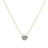 Pavoi 14K Gold Plated Swarovski Crystal Solitaire 1.5 Carat 7.3mm CZ Dainty Choker Necklace Yellow Gold Ne