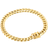 Nuragold 10k yellow gold 6.5mm miami cuban link chain bracelet mens womens 7" 8" 9" 7.5"