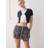 Monki Lagdelt Mininederdel Med Brunt Paisley-Print