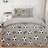 OHS Football Fleece Set Double Duvet Cover Grey (200x200cm)