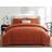 CozyLux Full Size Comforter Set 7 Pieces Burnt Orange Bed Linen Orange (243.8x205.7cm)