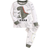Shein pcs Baby Boy Snug Fit Cartoon Dinosaur Print Color Block Crew Neck Long Sleeve Knitted Pajama Set