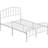 Yaheetech Color & Metal Bed White Double 4'6 95.5x197cm