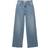 Pull&Bear High Rise Wide Leg Jean - Washed Blue