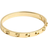 Coach Pegged Signature Hinged Bangle