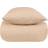 Nordstrand Home Sengetøj 100% bomuld 140x200 cm Sand ternet sengesæt Dynebetræk Beige (200x140cm)