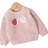 Shein pc Pink Baby Girl HandEmbroidered Strawberry Sweater Adorable Cute Classic Sweet Design Round Neck Long Sleeve Top Fashionable Princess Style Daily Ou