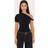 PrettyLittleThing Petite Soft Touch Twist Detail Bodysuit - Black