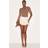 PrettyLittleThing Almond Tailored Woven Scalloped Edge Mini Skirt - Almond