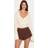 PrettyLittleThing Chiffon Cowl Neck Blouse - Almond