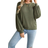 Shein Apricot Loose Rib Knit Long Sleeve Sweatshirt For Women