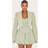 PrettyLittleThing Shape Sage Tailored Cropped Blazer - Sage