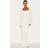 PrettyLittleThing Shape Cream Built In Bra Sculpt Square Neck Long Sleeve Maxi Dress - White