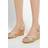 Dune London Kander Leather Wedge Heeled Sandal - Cream