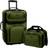 U.S. Traveler Rio Rugged Expandable Carry-On Luggage - 2 delar