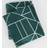 OHS Ultra Soft Geometric Print Throw - Teal - Blankets Green, Blue (150x120cm)