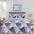 Dreamscene Marble Geometric Duvet Cover Grey (200x200cm)