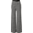 Mads Nørgaard 2x2 Cotton Stripe Veran Bukser - Black/White Alyssum