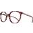 Purple Havana Round Acetate Eyeglasses X-Large