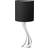 Georg Jensen Cobra Mini Lampe Sølv/Sort Bordlampe 41cm