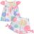 Shein Baby Girl Ruffle Trim Bowknot Polka Dot Printed Top And Shorts Set